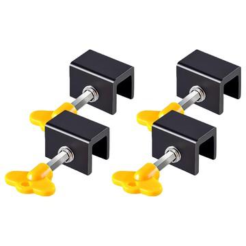 小麥購物 窗戶安全鎖 單孔款 Y202 黑色 36g  4個