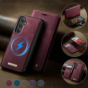 車載磁吸無線充電 翻蓋錢包 三星S25 Edg S24 FE S23 Plus S22 Ultra S21 S20手機殼