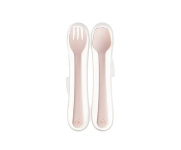 小獅王辛巴 美味學習叉匙組(SW3471栗粉) 72元