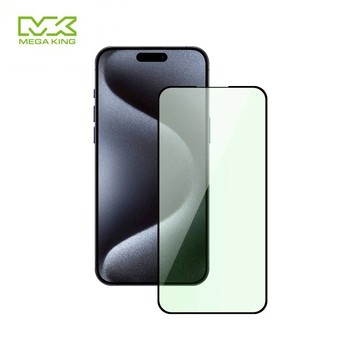 MEGA KING 萊因認證抗藍光滿版玻璃貼 iPhone15 Pro Max 6.7吋