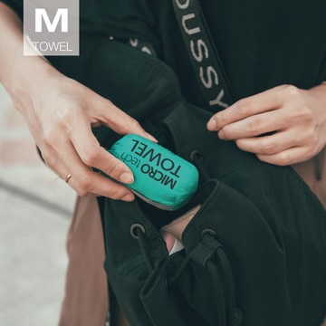 ROLLS 3.7倍超吸水 極速快乾毛巾-M號(6色任選) - 暮光綠