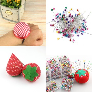 珠針 針包 彩色珠針 100入/盒 40枚盤裝 針包 插針包 珠針包 拼布 珠針 混色 彩色珠針 拼布珠針 針 縫紉珠針