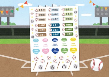 3張-棒球Team Taiwan姓名貼紙-客製化防水貼紙行李箱貼紙