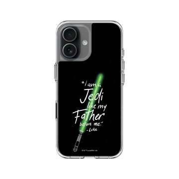 iPhone 17 Clear Case（相機按鈕） 透明 - 迪士尼-星際大戰 Star Wars - 絕地武士-光劍系列