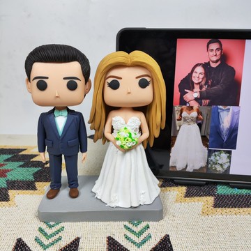 客製化3D人像公仔 訂製手工Funko Pop情侶父母夫妻結婚週年禮物