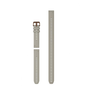 GARMIN QuickFit 20mm 香頌灰矽膠錶帶 (含加長型錶帶)