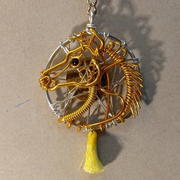 逐夢金馬 2026 歲次丙午手作鋁線鑰匙圈 招財平安雙款可選