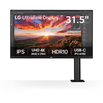 31.5" UltraFine™ 4K UHD IPS 高畫質編輯螢幕 (Ergo人體工學支架) - 32UN880K-B