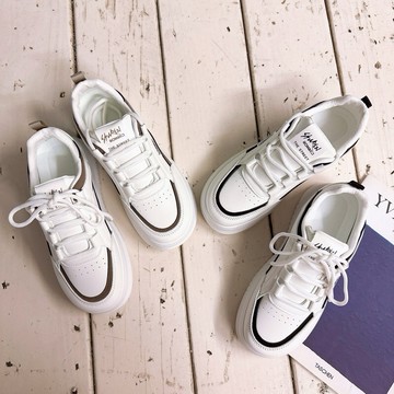 新款 百搭休閒 運動鞋478 台灣出貨 小白鞋 厚底板鞋 增高