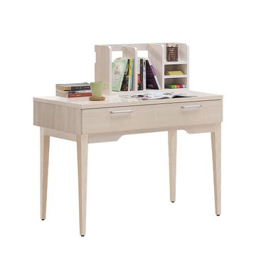 【唯熙傢俱】白辰鋼刷白3.3尺書桌