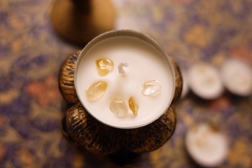 【水晶許願蠟燭 l 賺到更多錢財8】