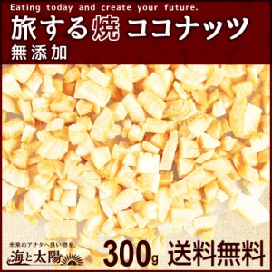 ＜旅する焼ココナッツ300g＞ ココナツ 焼きココナッツ ココナッツチップ 送料無料 メール便 ココナッツチャンク 海と太陽 おやつ おつま