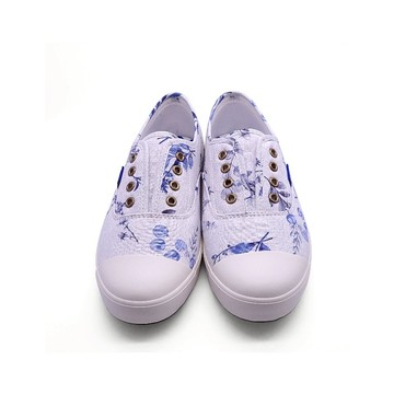 Xio Xio Fei MIT超輕量帆布鞋-青花瓷-懶人鞋-碎花鞋