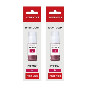 【2入優惠組合】Canon PFI-050 M 洋紅色 原廠繪圖機墨水 適用機型：TC-20/TC-20M