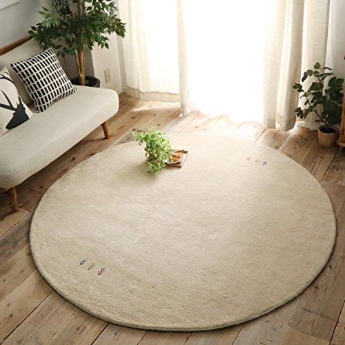 グラムスタイル ギャッベ ラグ マット カーペット 円形 直径140cm 天然