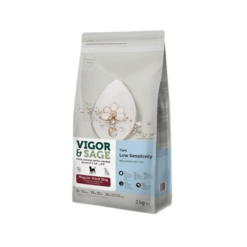【PawHomie】靈萃VIGOR&SAGE  成犬山藥低敏白魚無穀糧 2KG