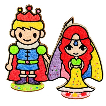 🌈「美術用品」雪花泥畫 珍珠粘土填色畫板 圓形EVA粘貼畫 兒童DIY益智手工製作