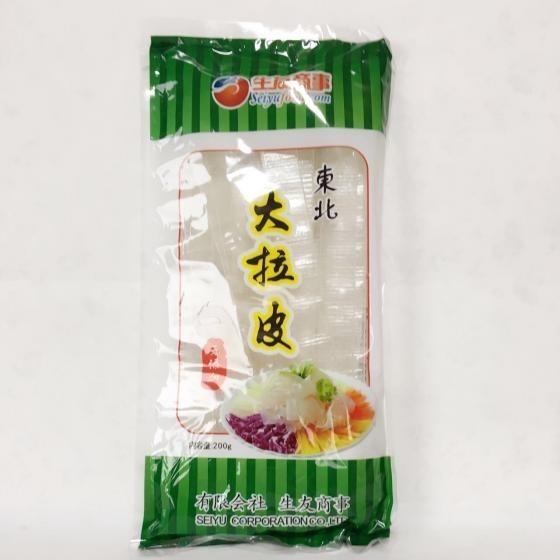 生友東北大拉皮 中国春雨200g×5  太いはるさめ 板状粉皮 ダーラーピー