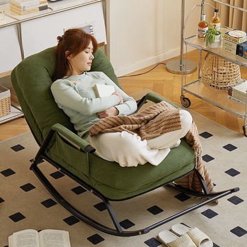 懶人搖椅懶人沙髮家用陽臺休閒客廳午睡椅子單人網紅臥室午休躺椅【HT】