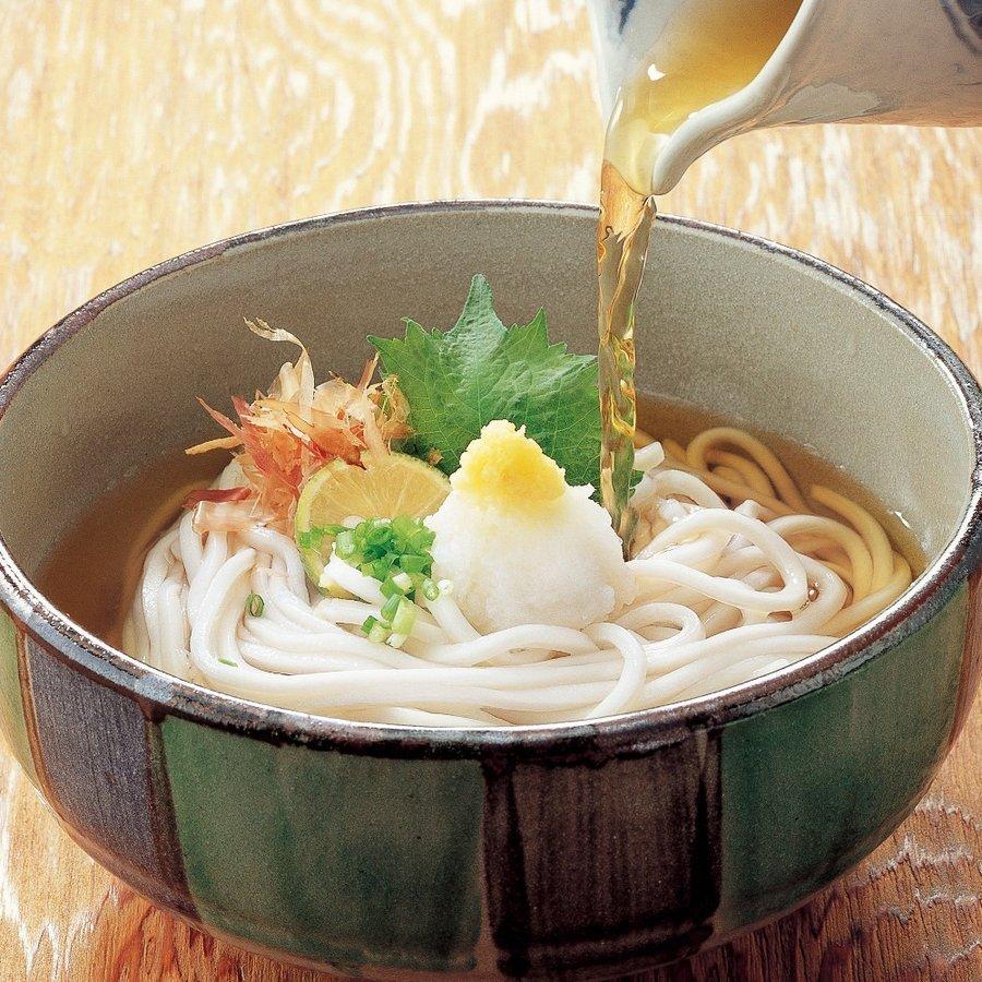 麺つゆ付　包丁切り　半生さぬき細うどん10袋　つゆ付き　☆20人前　お中元　ギフト　讃岐うどん