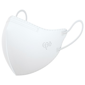 EBe 多色4層鳥嘴型時尚立體口罩 KF94 L號 白色 1盒 30片