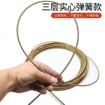 🔥臺灣出貨🔥家庭下水道馬桶地漏廚房洗菜池菜盆實心彈簧鋼絲疏通器除垢浴室