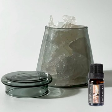 【Montagne】白水晶｜富士山晶礦杯鍍色款（贈杯蓋）｜葡萄柚10ml _廠商直送