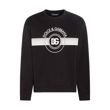 Dolce & Gabbana - Black And White Cotton Sweatshirt