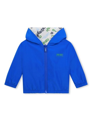 Kenzo Kids - reversible hooded windbreaker - kids - Polyester/Polyester - 36 mth - Neutrals