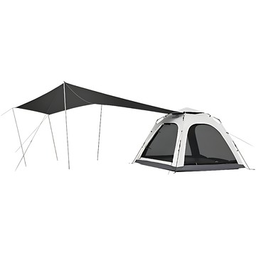 Naturehike 挪客 Ango自動帳篷 帶天幕 CNK2550WS010 240 x 240 x 185 8.5kg  山谷灰  4人