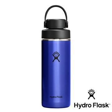 【Hydro Flask】寬口雙頭輕量真空保溫鋼瓶16oz『藍寶石』HLW16LWFCC 戶外 露營 登山 健行 休閒 時尚 旅遊 保溫瓶