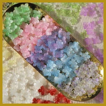 13mm新款古風花朵琉璃珠散珠 diy花瓣飾品 髮簪串珠材料 串珠 串珠材料 串珠材料包 珠珠材料 手串材料