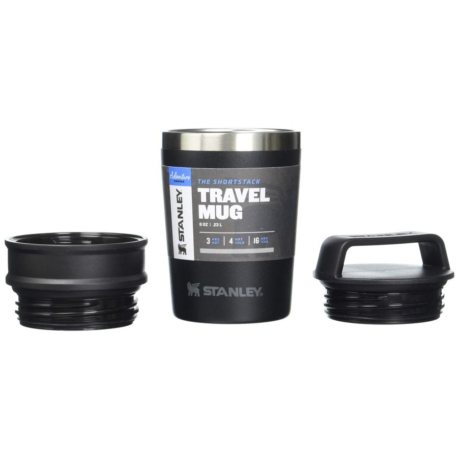 Stanley 10-02887-069 The Shortstack Travel Mug Matte Black 8OZ   .23L