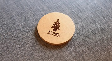 聖誕杯墊 聖誕樹