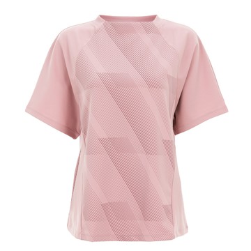 彈力寬版五分袖罩衫-淡粉(女263224950)