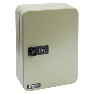 TRENY 48支密碼鑰匙保管盒 壁掛式鑰匙收納盒 鑰匙管理箱  單一顏色  1個