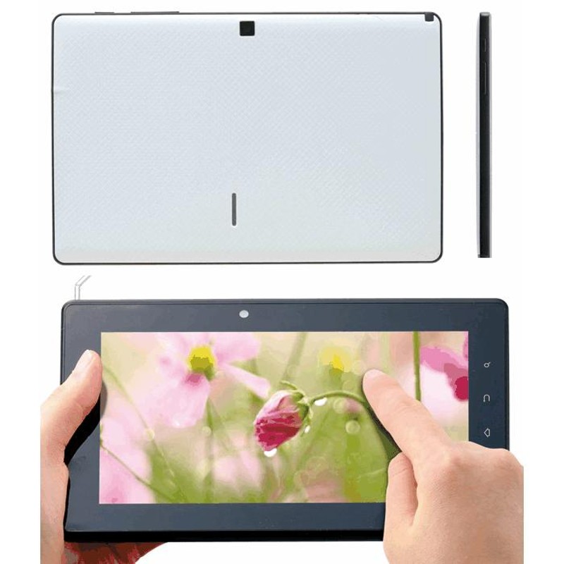 ワンセグテレビ搭載！Android4.0 7インチ タブレットPC本体 両面カメラ