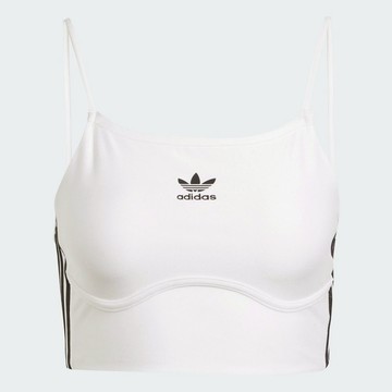 ADIDAS 背心 3 S BRA TOP 白色 三葉草 細肩帶 小可愛 女 IN8365