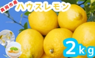 真岡市産ハウスレモン 2kg 真岡市 栃木県 送料無料