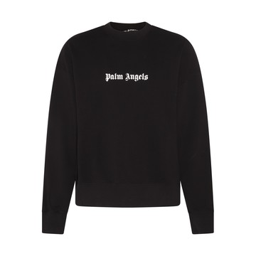 Palm Angels - Black Cotton Logo Sweatshirt