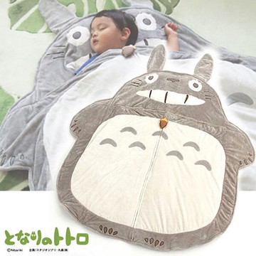 【全館95折】【龍貓造型睡袋】龍貓 絨毛 兒童睡袋 枕頭 舒服柔軟 宮崎駿 日本限定 該該貝比日本精品