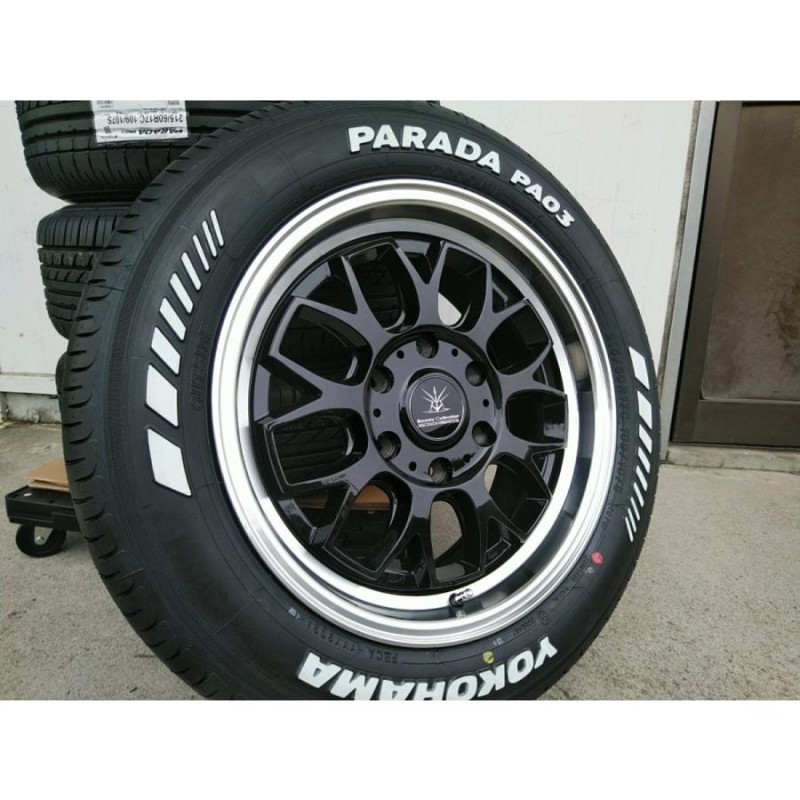 PARADA 215/60R17 ハイエースバンアルミセット