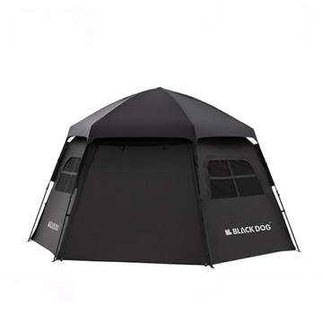 美麗大街【111070510】Blackdog黑狗戶外六角形全自動速開露營帳篷