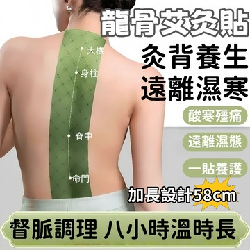 台灣出貨🌈艾草貼 龍骨貼【加長58cm】加長艾灸貼 背部貼 脊椎艾灸貼 艾草發熱貼 龍骨艾灸 頸椎自發熱 背部艾灸貼