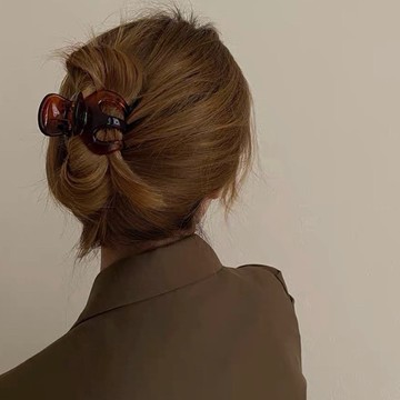 法式慵懶 髮夾 鯊魚夾 盤髮 弧圓形 現貨 小爪夾 法式慵懶 簡約 氣質 韓系 法式 髮飾 網紅 GHA001