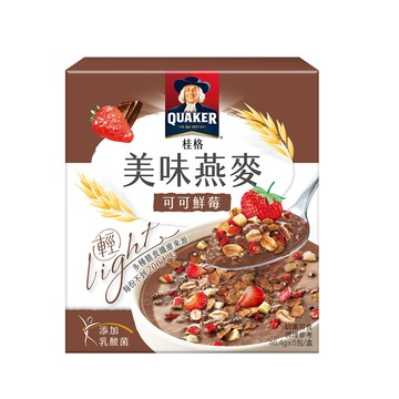 [家速配]桂格美味燕麥-可可鮮莓46.4g x5