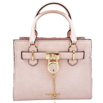 MICHAEL KORS - 滿版LOGO皮革造型兩用包 (粉紅)