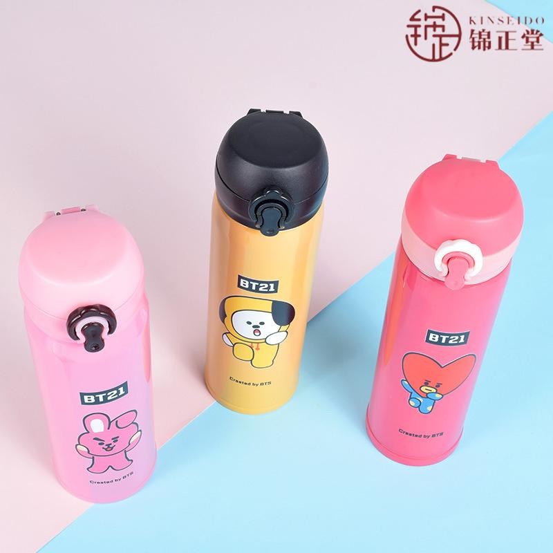 新品 新作 BTS 水筒 防弾少年団 BT21 Chimmy Cooky TATA 魔法瓶 保温 保冷 韓流グッツ ステンレススチール ポット  真空断熱 軽量 プレゼント イベント | LINEブランドカタログ