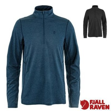 【Fjallraven 北極狐】男 Abisko Day Hike Half Zip 吸濕排汗拉鍊半開襟立領長袖休閒T恤_12600322