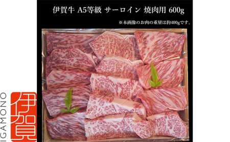  A5サーロイン 焼肉用 600g